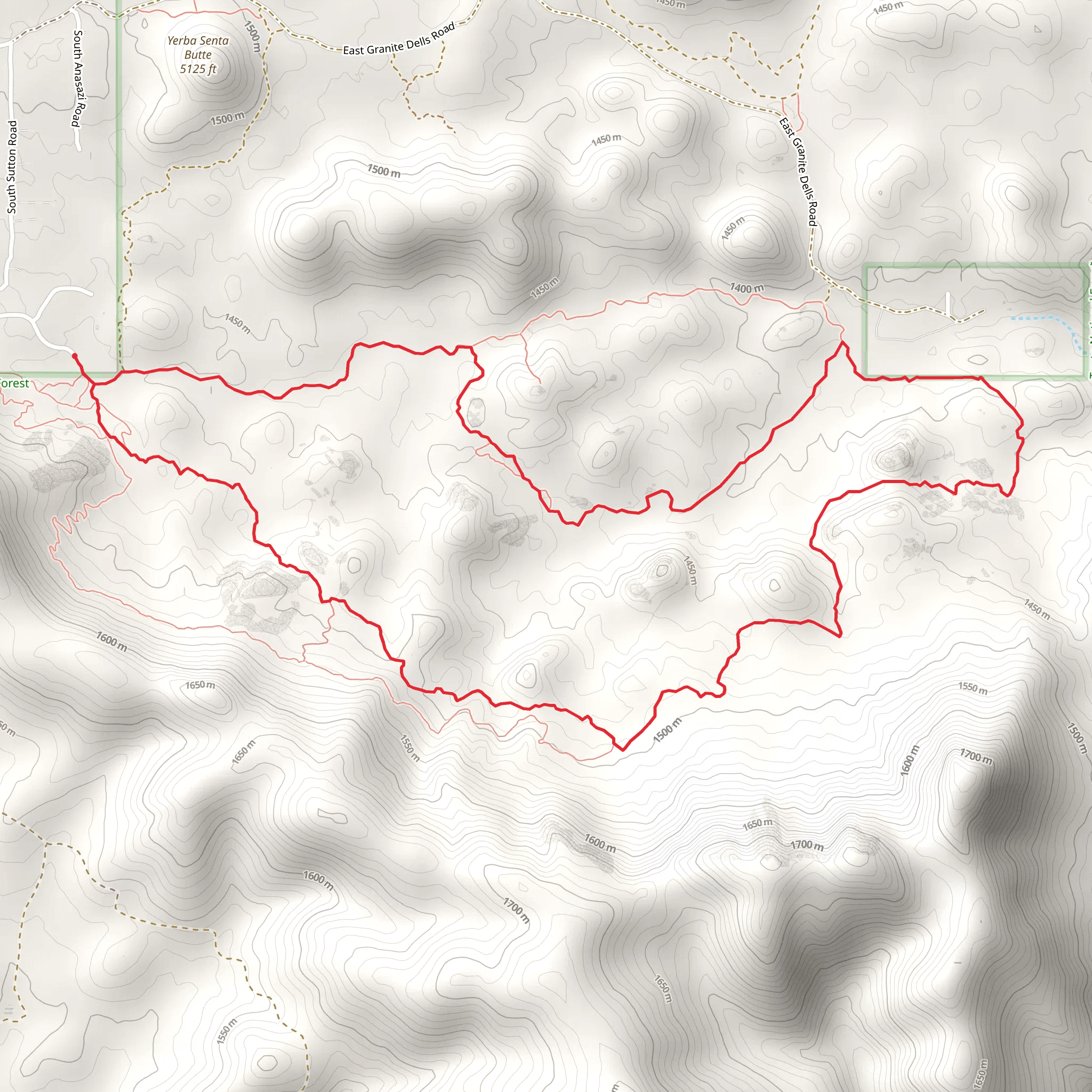 Bolder Loop Trail - East Phoenix Street mobile static map