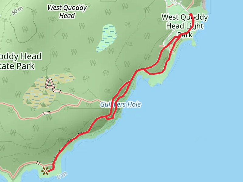 Inland Trail and Coastal Trail - Gulivers Hole