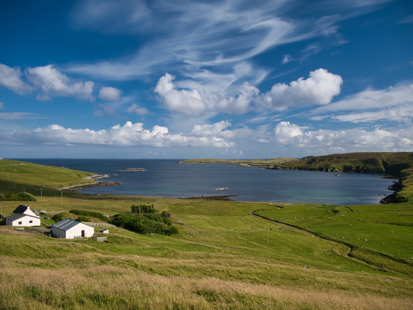 An image depicting the trail Coastal Walk of Shetland - Yell and its surrounding area.