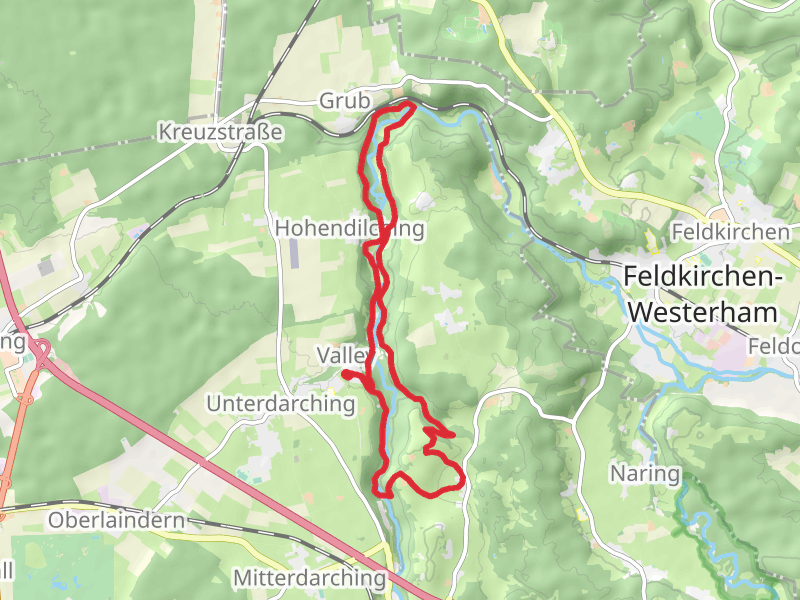 Fentbach Loop via Mangfall mobile static map