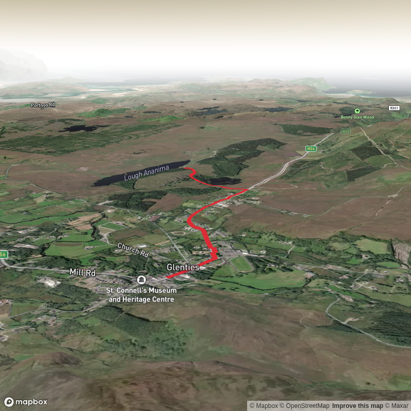 Hike from Glenties Blue Stack Way to Crocananima and Lough Ananima