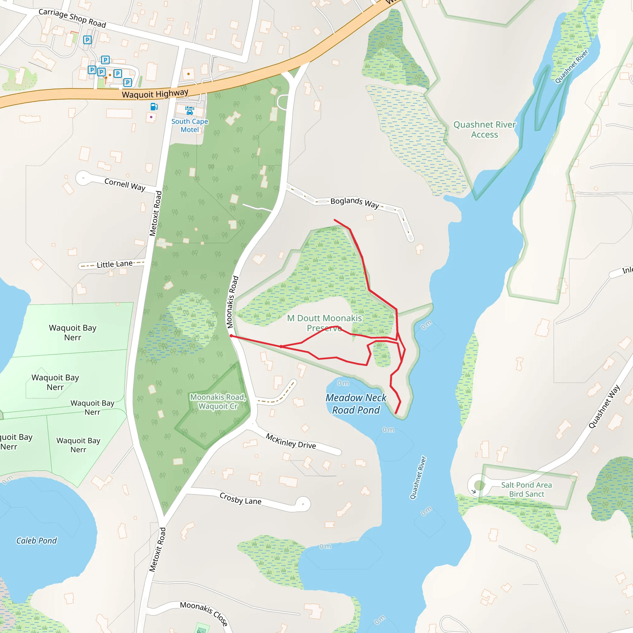 Moonakis Road East Bog Trail mobile static map