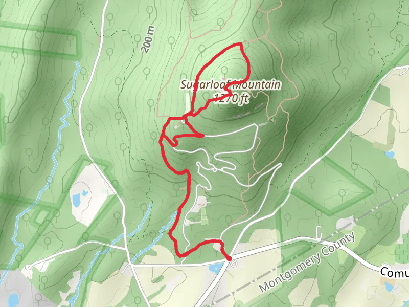 Northern Peaks Blue and The Monadnock Red Loop Trail