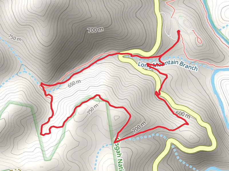 Vancliff Loop Trail via Rocky Bluff Campground Trail