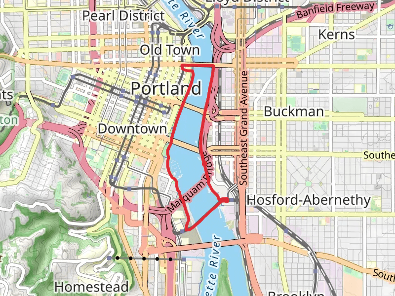 Willamette Greenway and Tilikum Crossing Loop Trail