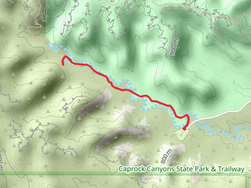 South Prong Tent Camping Area via Trail A - Upper Canyon Trail