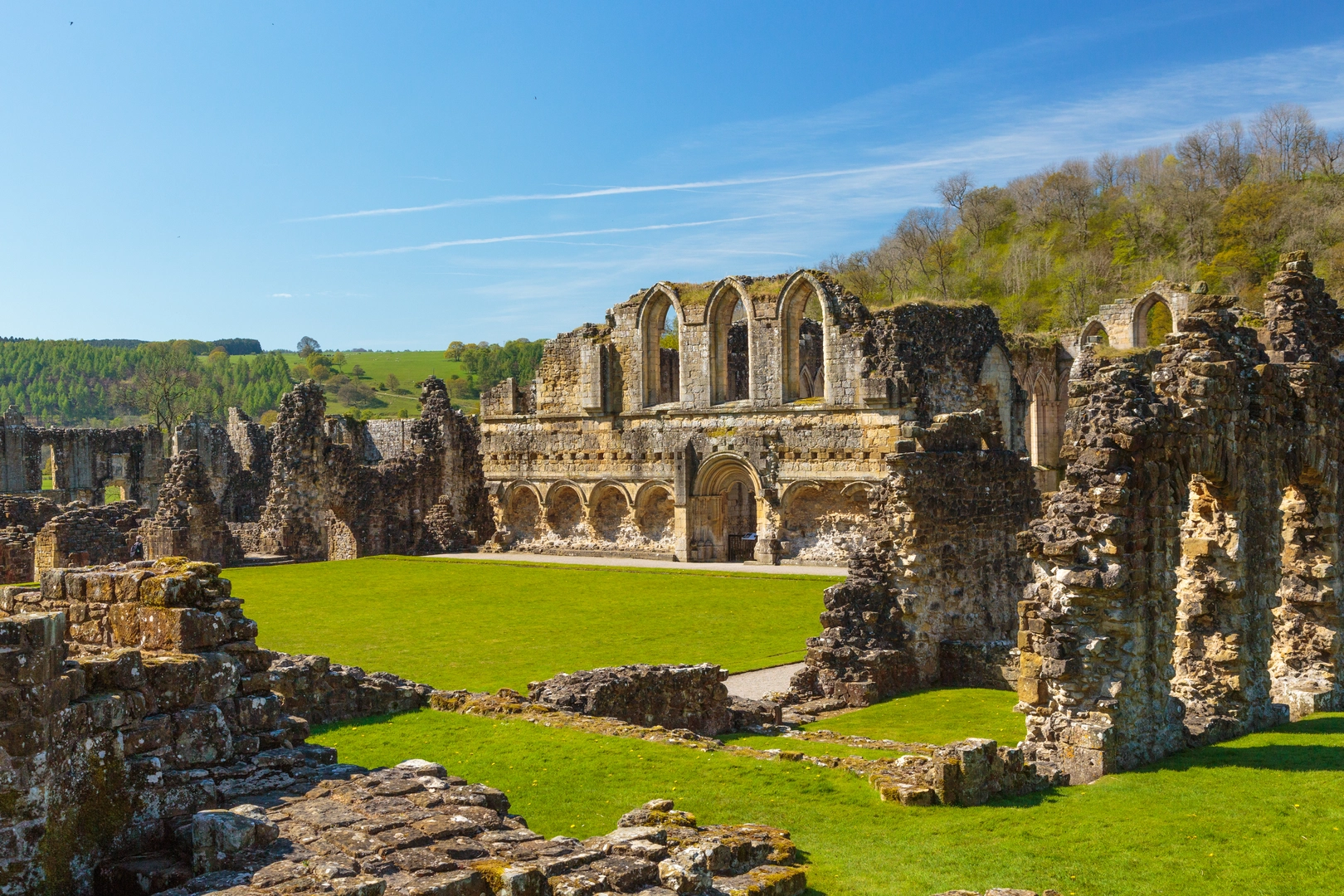 An image depicting the trail Helmsley and Rievaulx Abbey and its surrounding area.