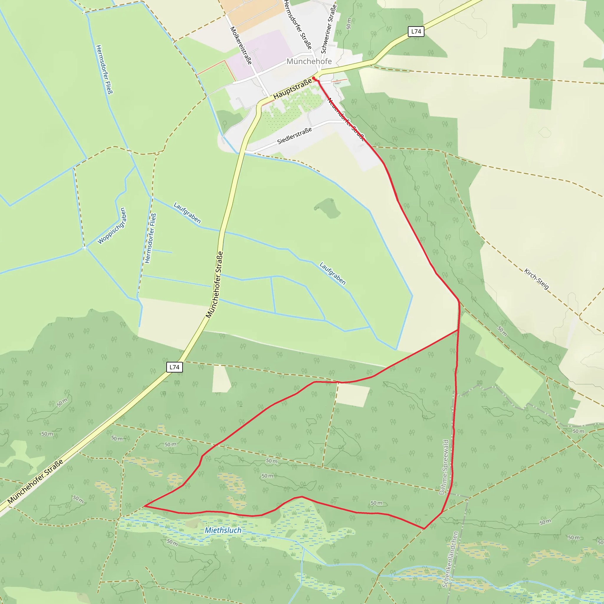 Rundwanderweg Miethsluch mobile static map