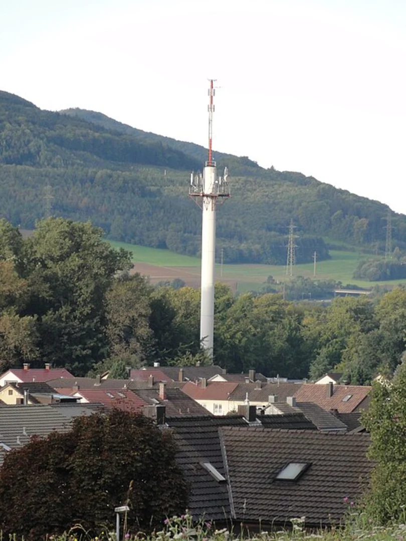 An image depicting the trail Odenwald Weg and Rundwanderweg Loop and its surrounding area.
