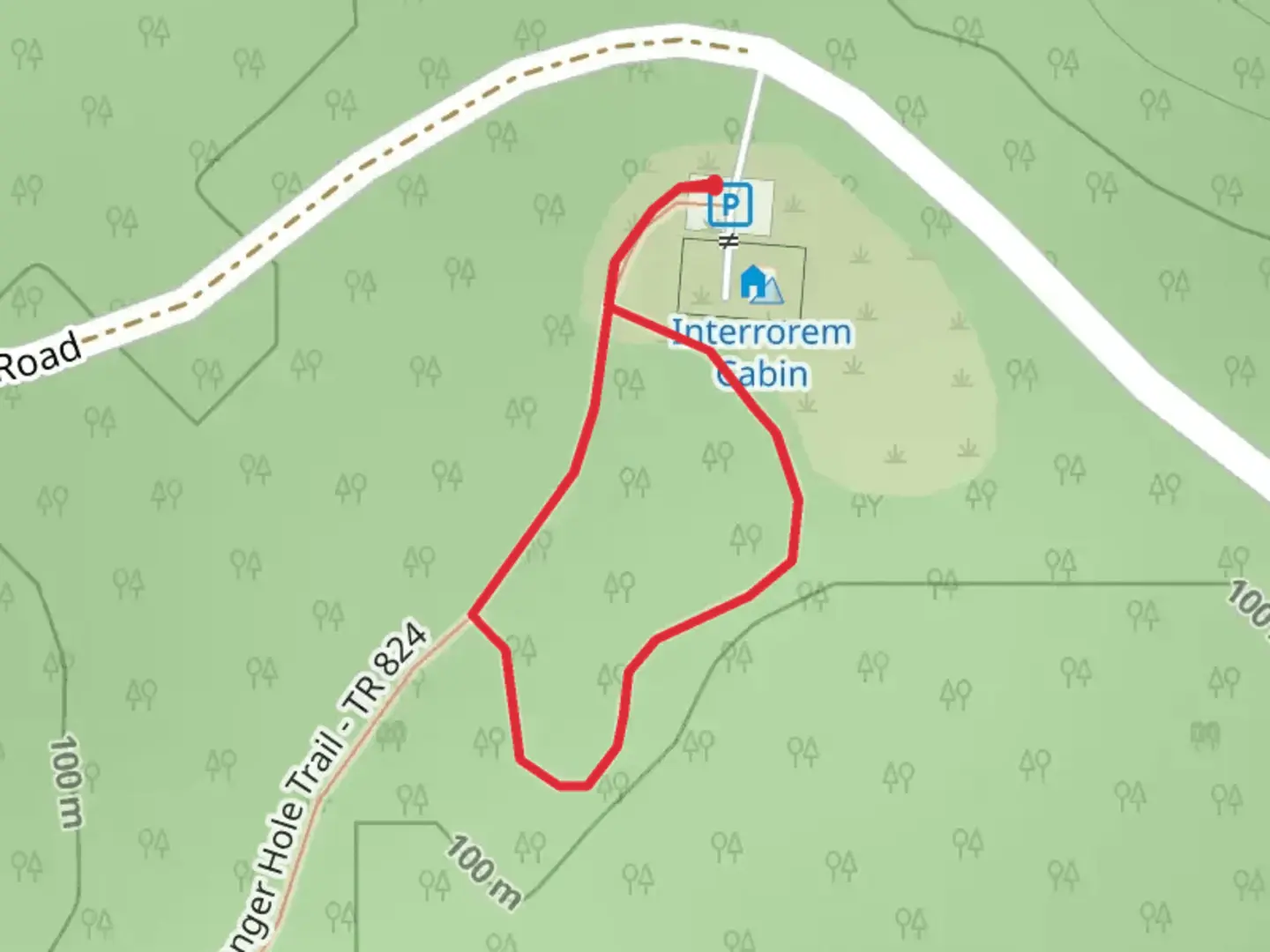 An image depicting the trail Interrorem Interpretive Trail and its surrounding area.