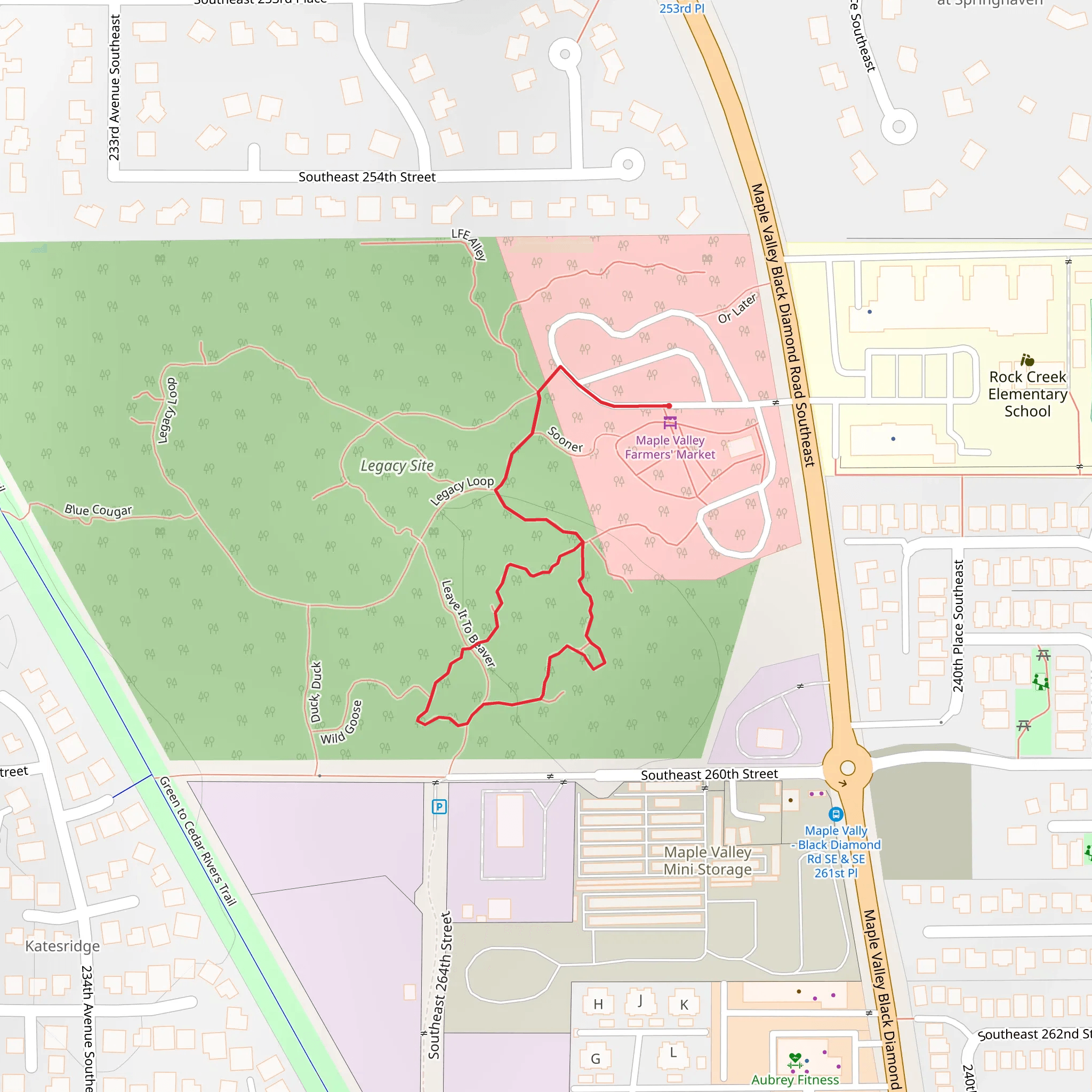 Tahomie Gnomie Loop mobile static map