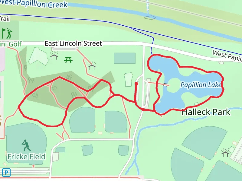 Halleck Park and Papillion Lake Loop
