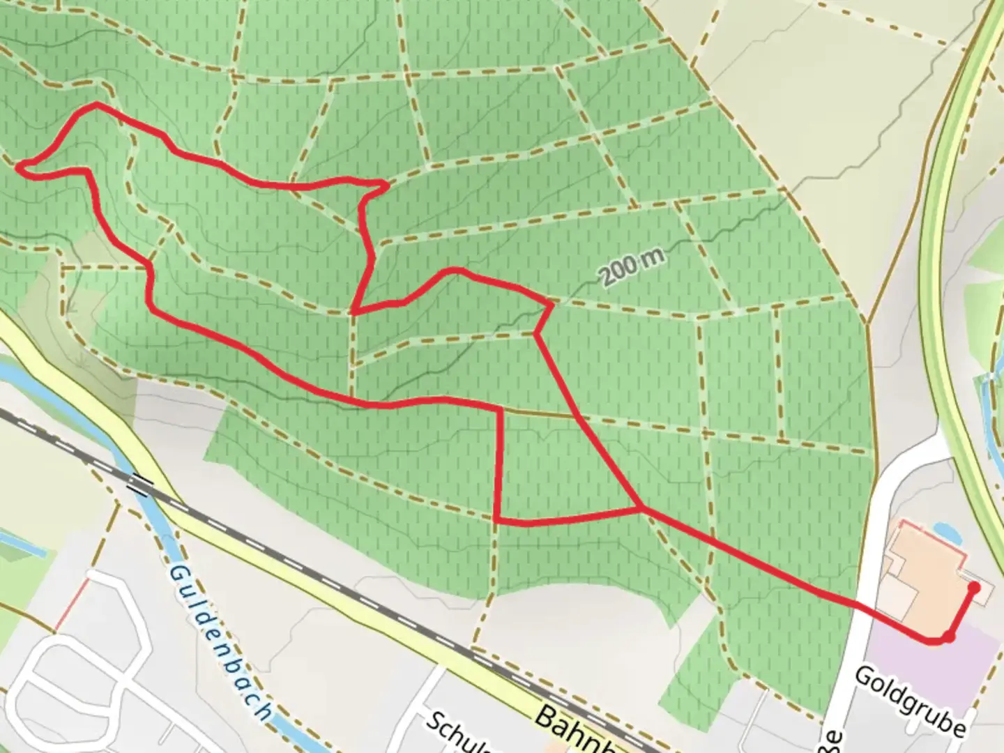An image depicting the trail Saukopf Loop and its surrounding area.