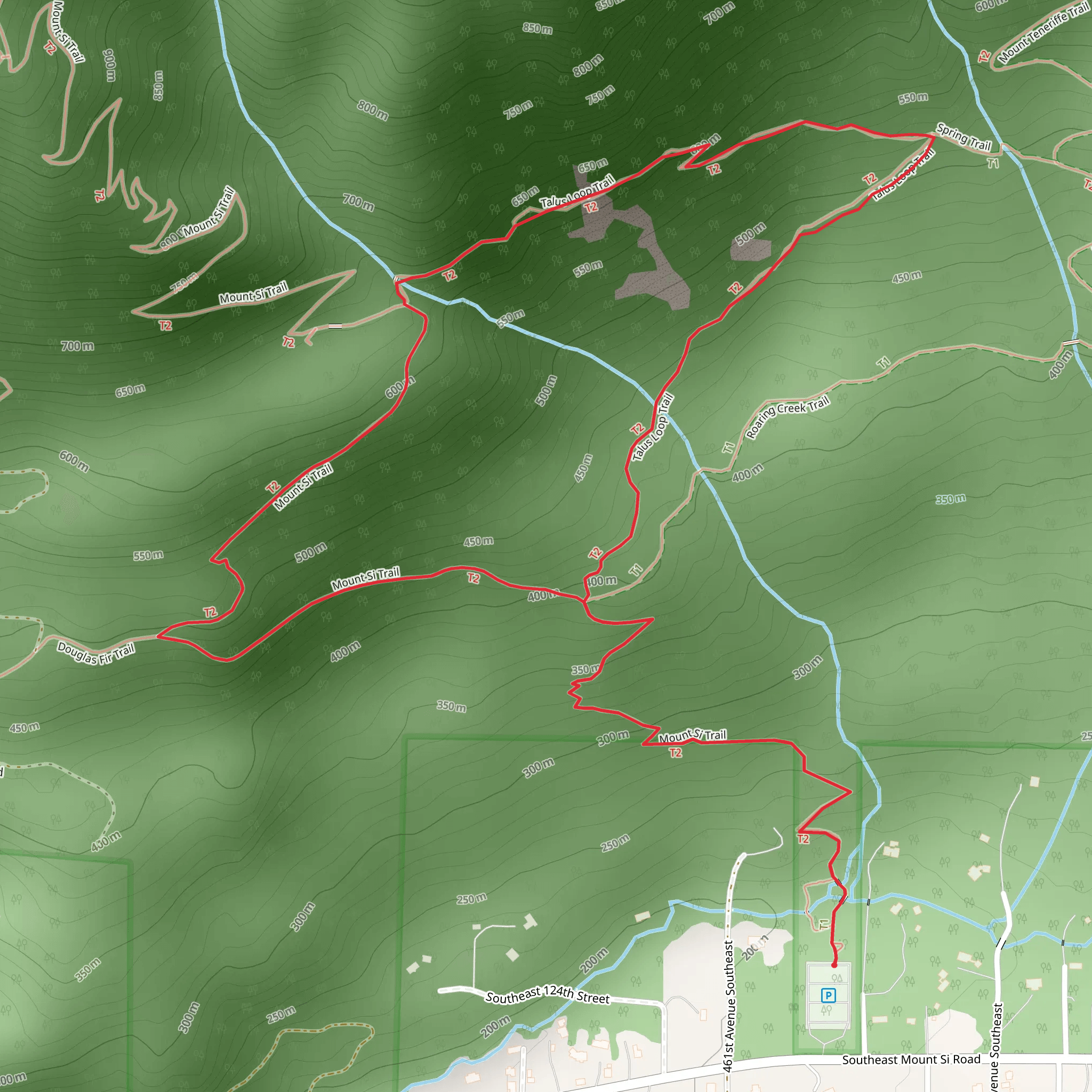 Talus Loop Trail and Mount Si Trail | King County | Washington