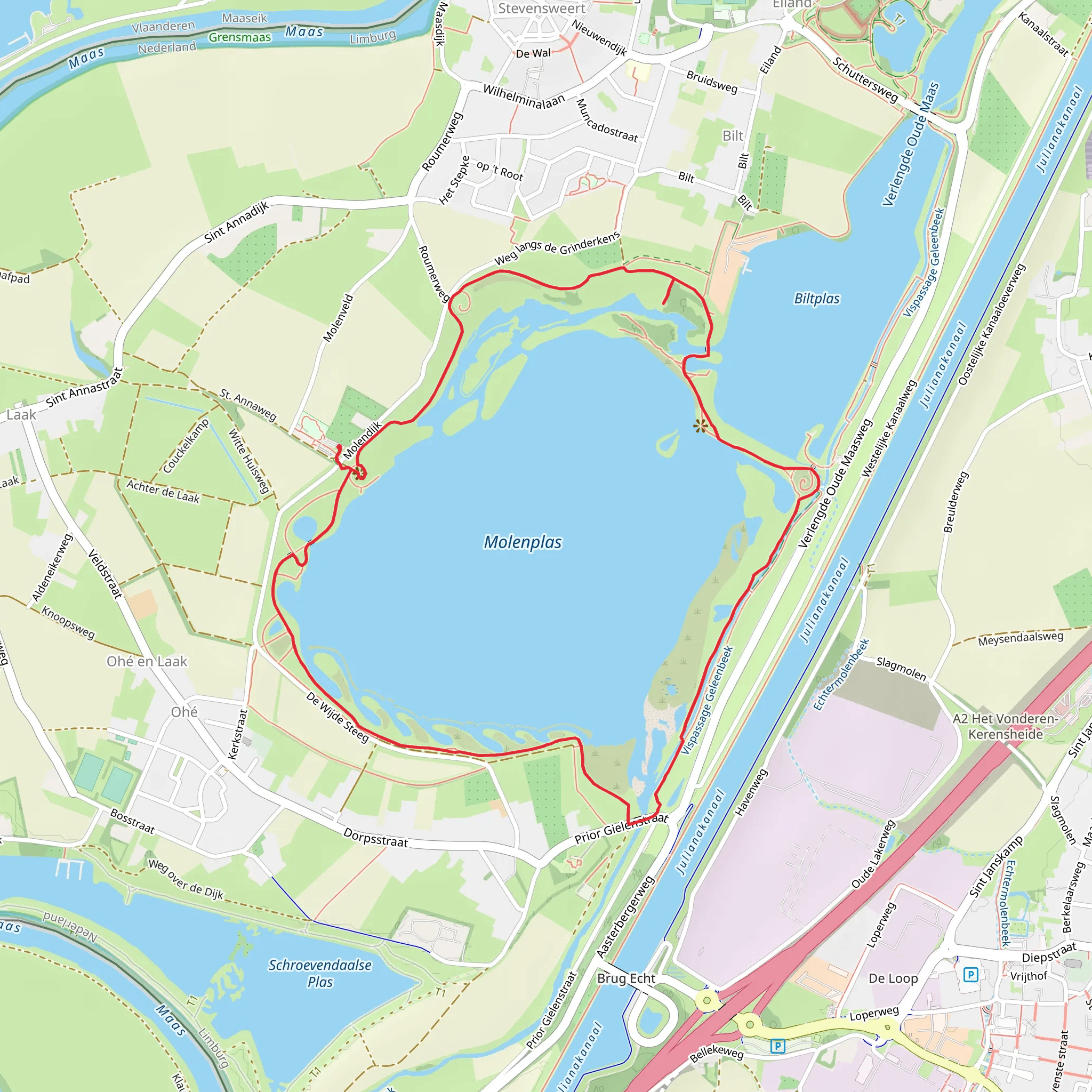 Molenplas Loop mobile static map