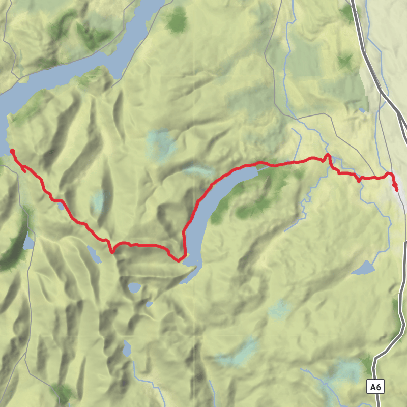 A map preview of the recording Eden Hiking.