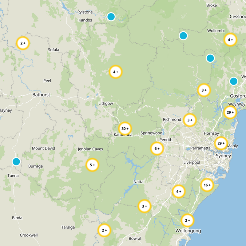 Blue Mountains City Static Map