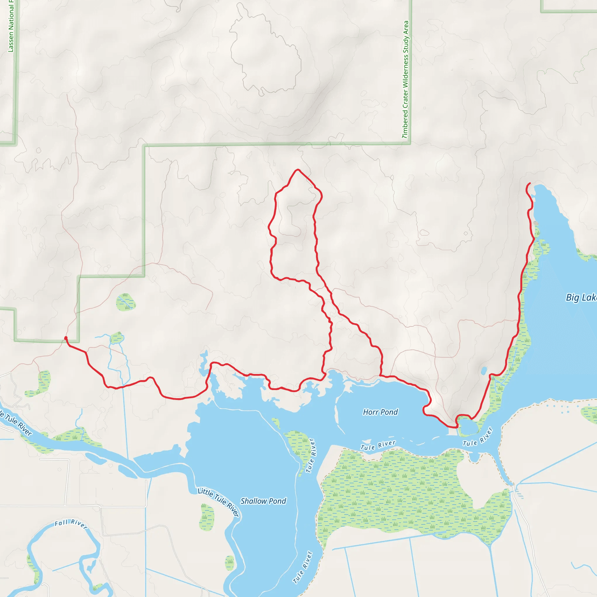 Tule River mobile static map