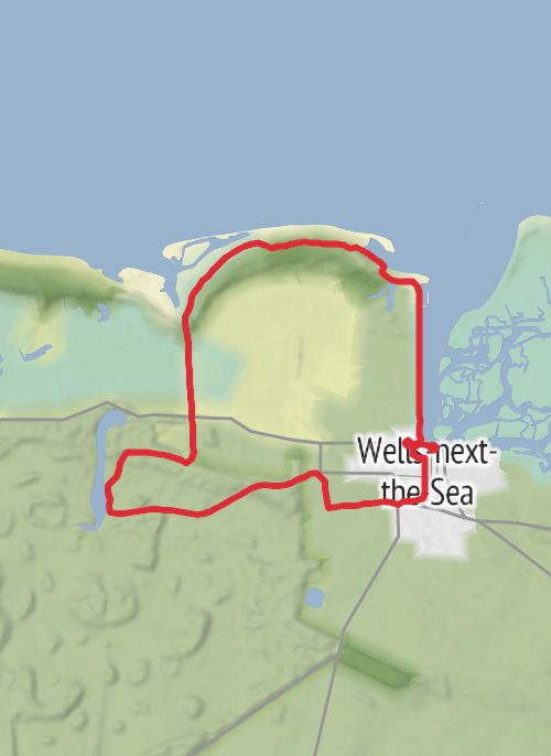 North Norfolk Walking mobile static map