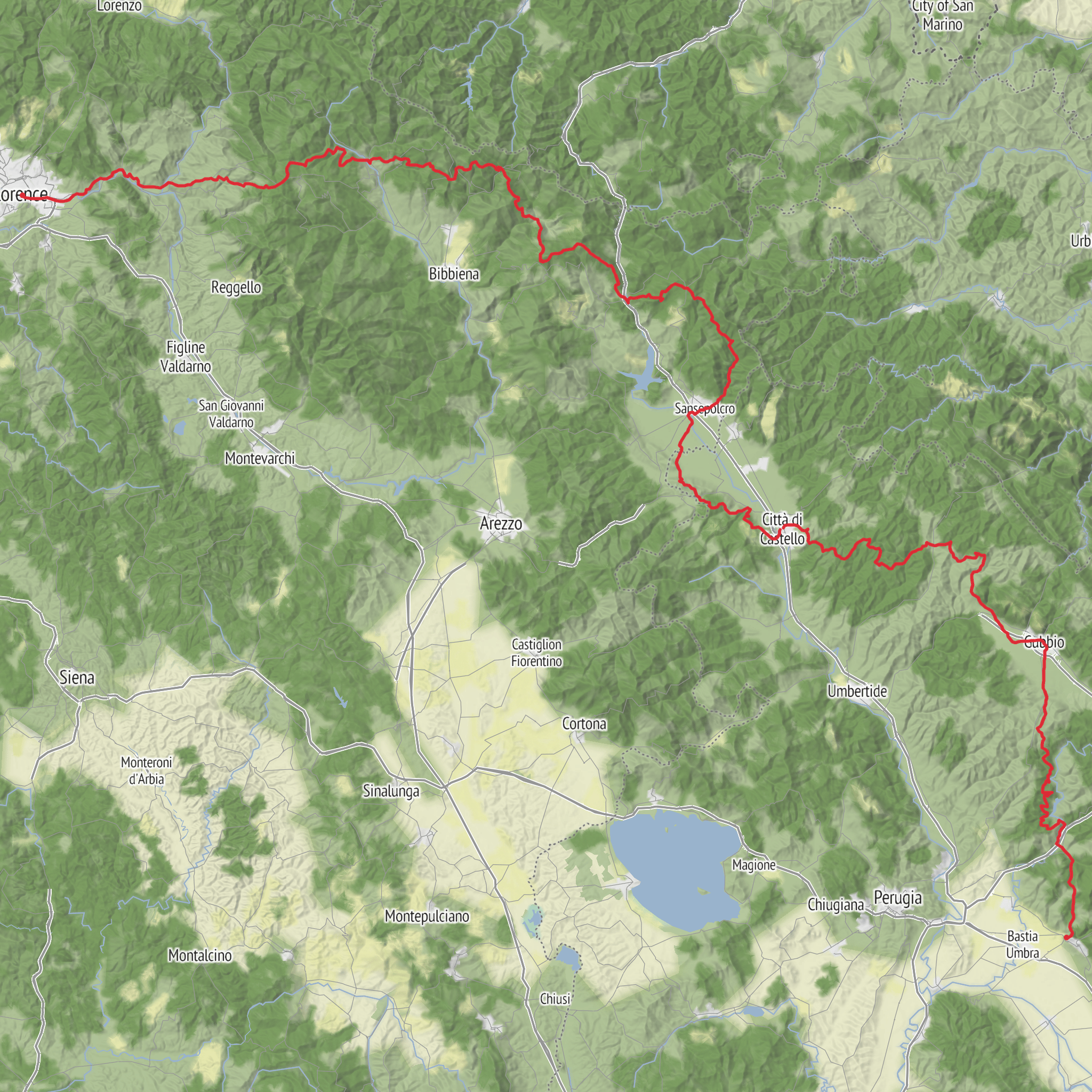 Via di Francesco mobile static map