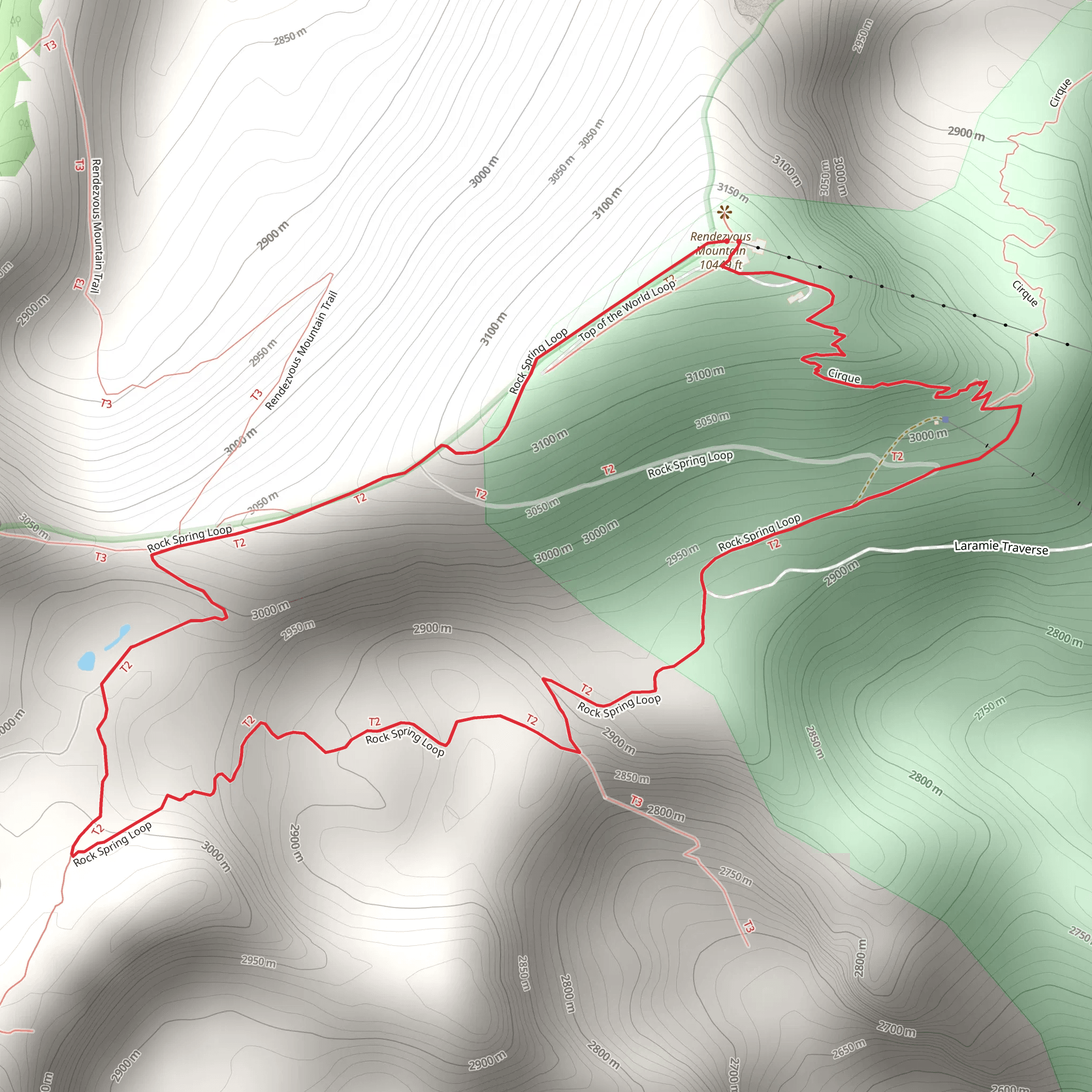 Rock Spring Loop mobile static map