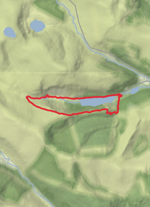 Glendalough Spinc Walk: Spink and Glenealo Valley Hike (White Route) mobile static map