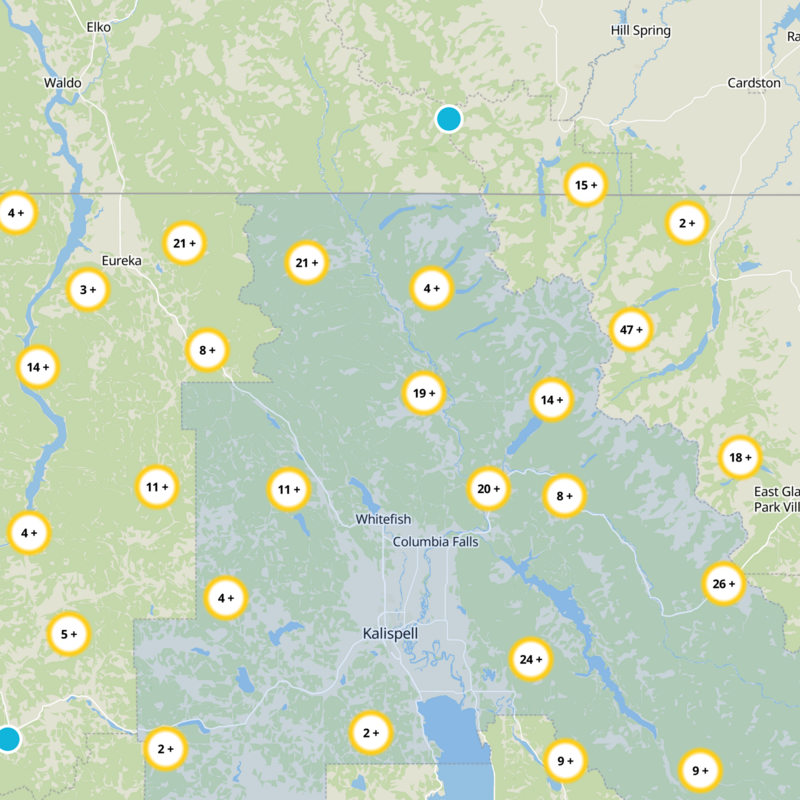 Flathead County Static Map