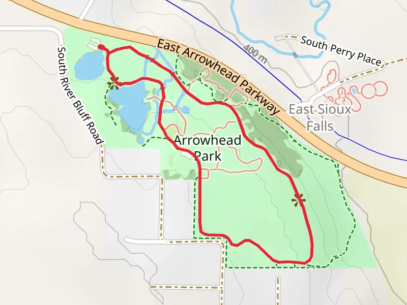 North Loop and South Loop Trail in Arrowhead Park
