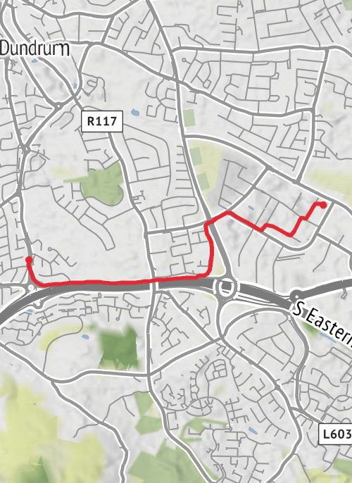 County Dublin Cycling mobile static map