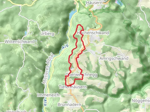 Tiefenhäusern, Tiefenhäuserner Moor and Albtalschanze Loop