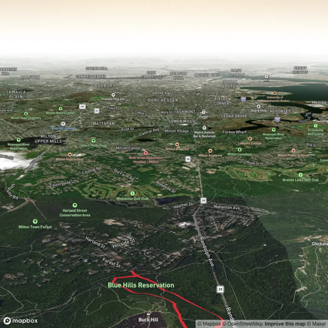 An image depicting the trail Buck Hill Path Loop Trail and its surrounding area.