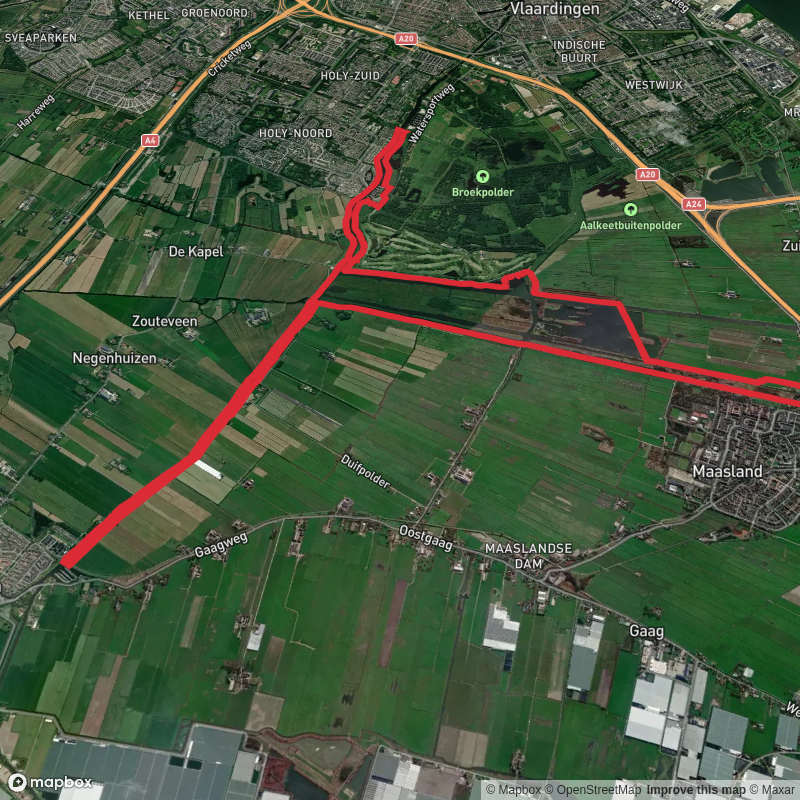 Foppenplas via Foppenplaskade, Broekkade and Trekkade