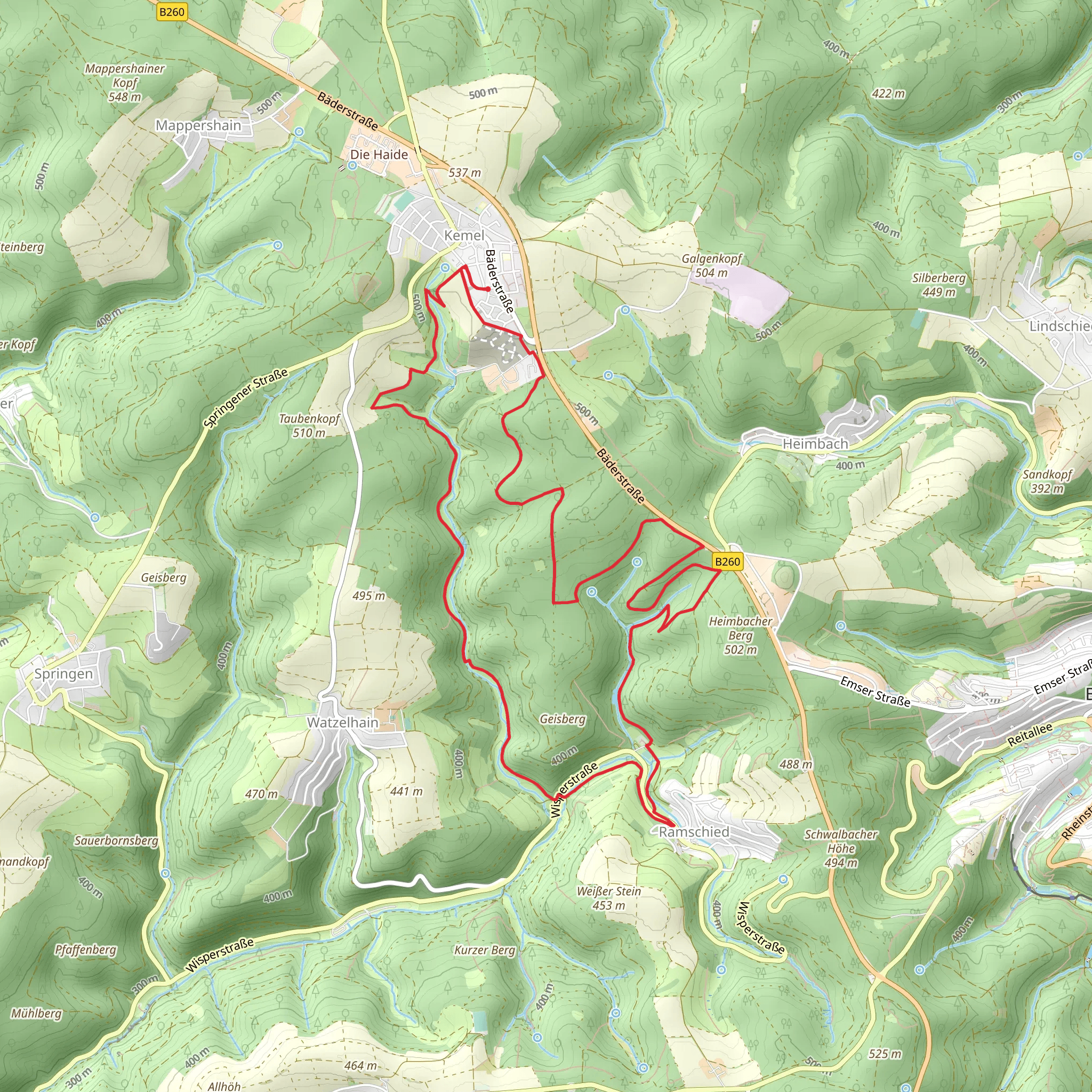 Kemel Loop mobile static map