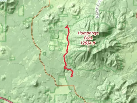 Bismarck Lake via Arizona Trail