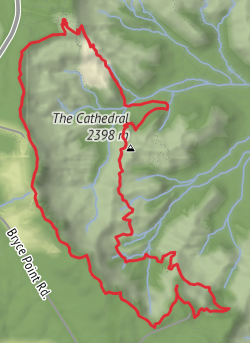 Bryce Cathedral: June 29, 2026 mobile static map
