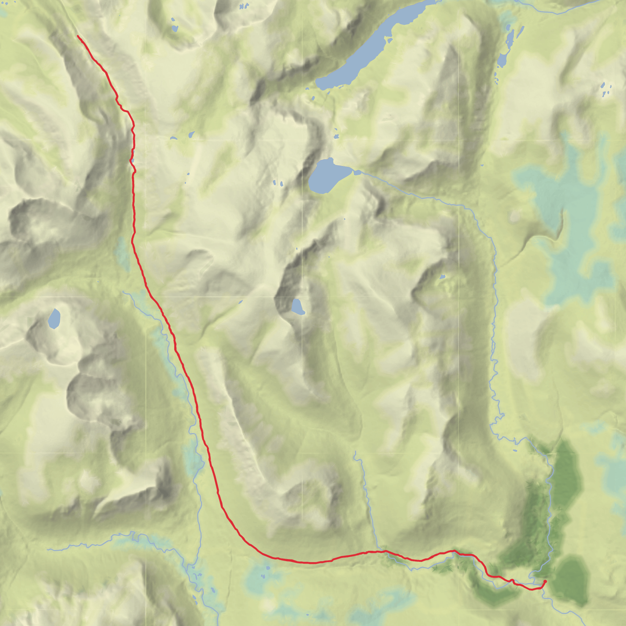 Lairig Ghru from Bob Scott's mobile static map