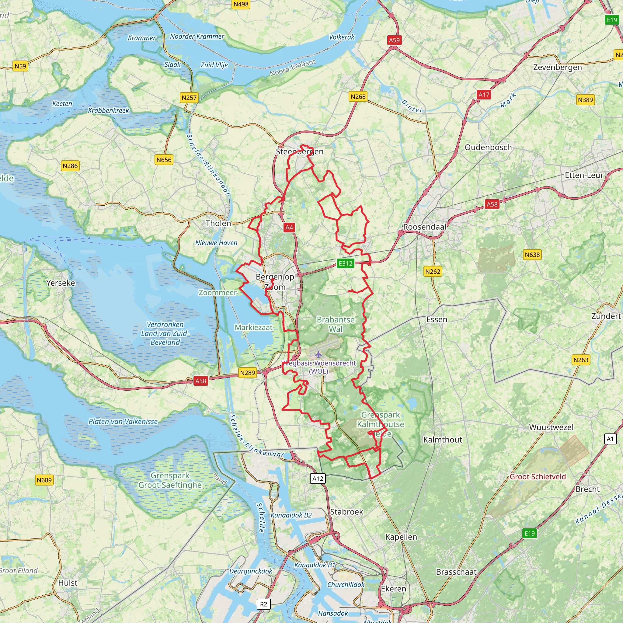 Brabantse Walpad Loop mobile static map