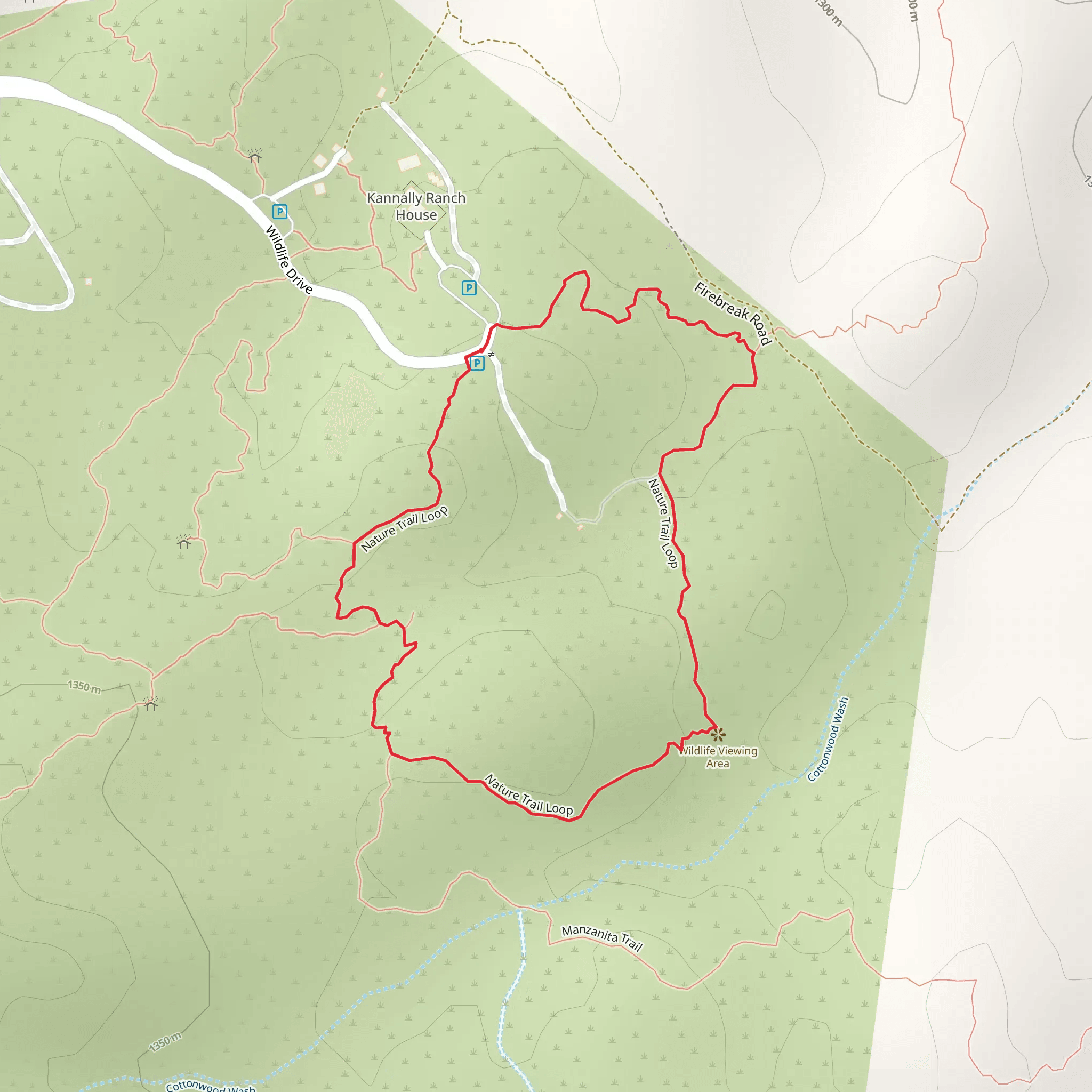 Wildlife Drive Nature Loop Trail mobile static map