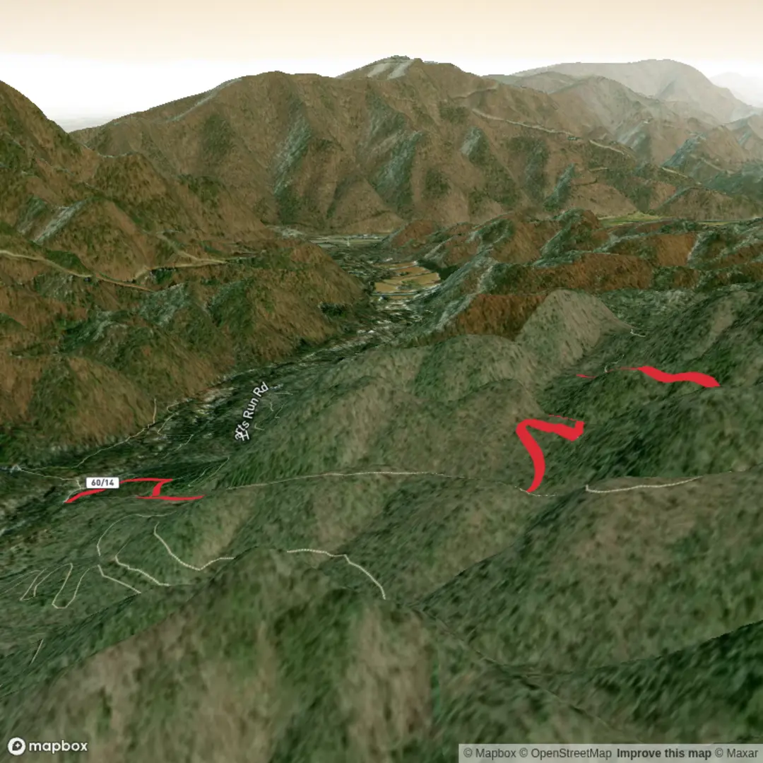 An image depicting the trail Black Bear Trail via Youngs Nature Trail and its surrounding area.