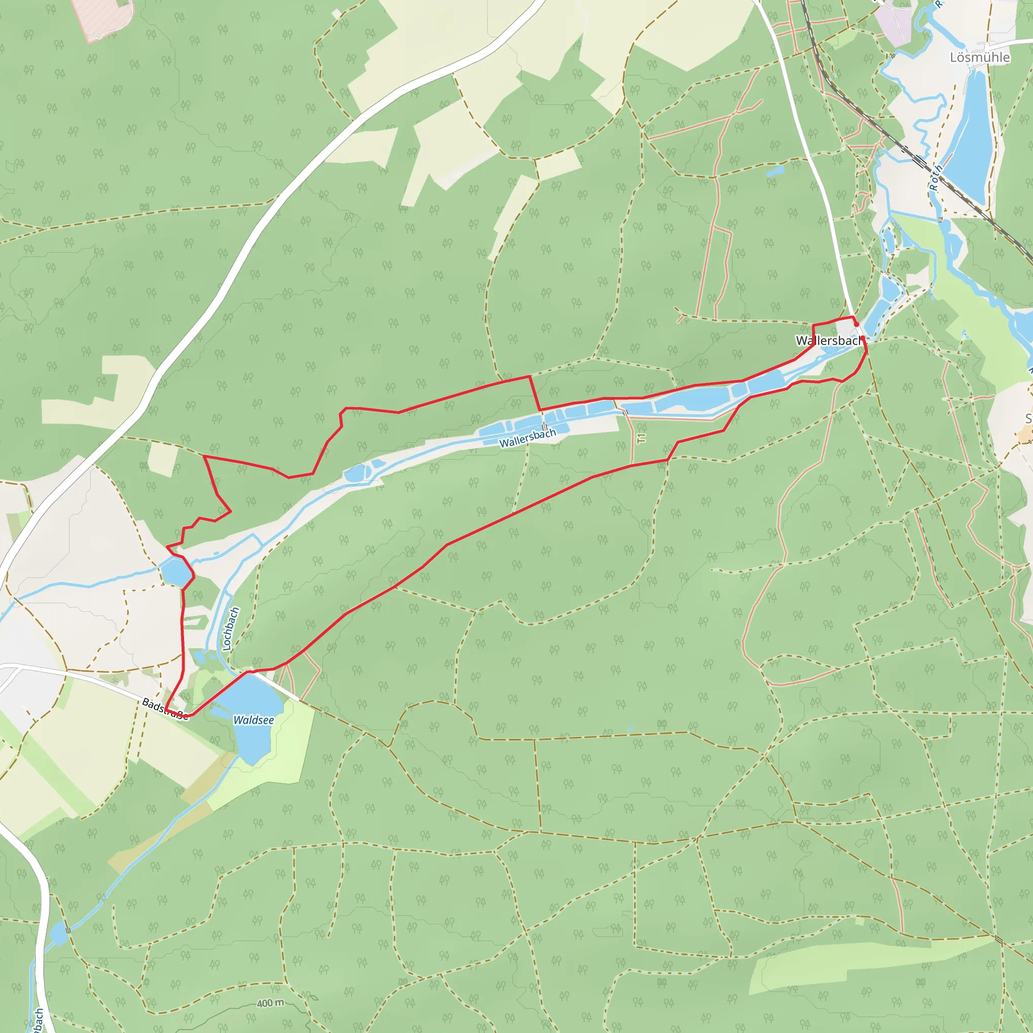 Waldsee via Weiherweg mobile static map