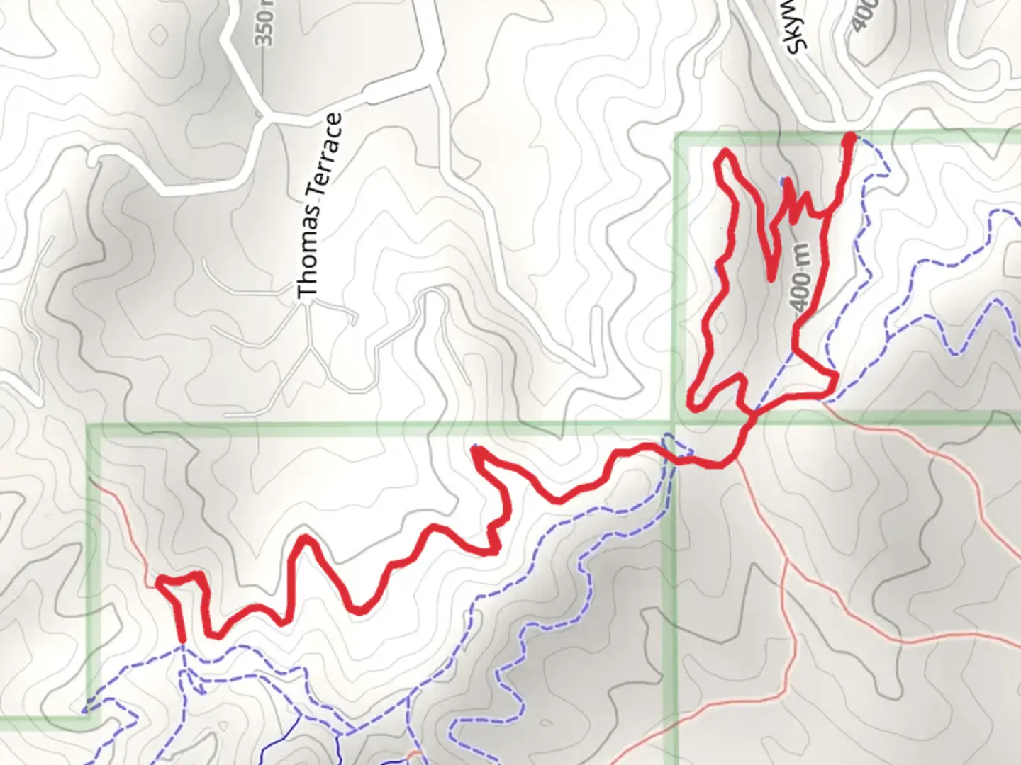 An image depicting the trail Timber Riders Trail and its surrounding area.