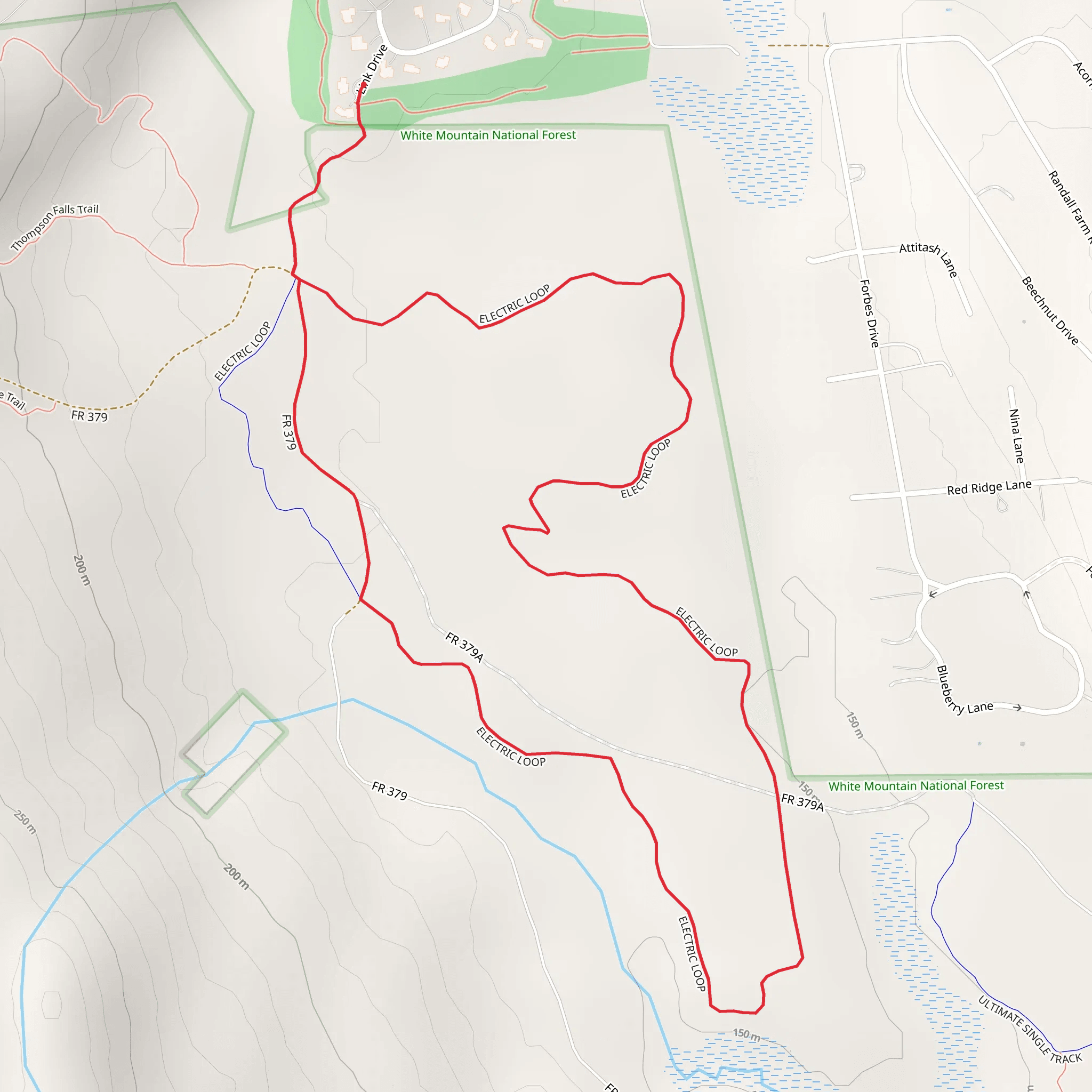 Electric Loop Trail - Link Drive mobile static map