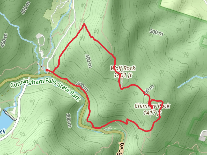 Wolf Rock and Chimney Rock via Gateway Trail