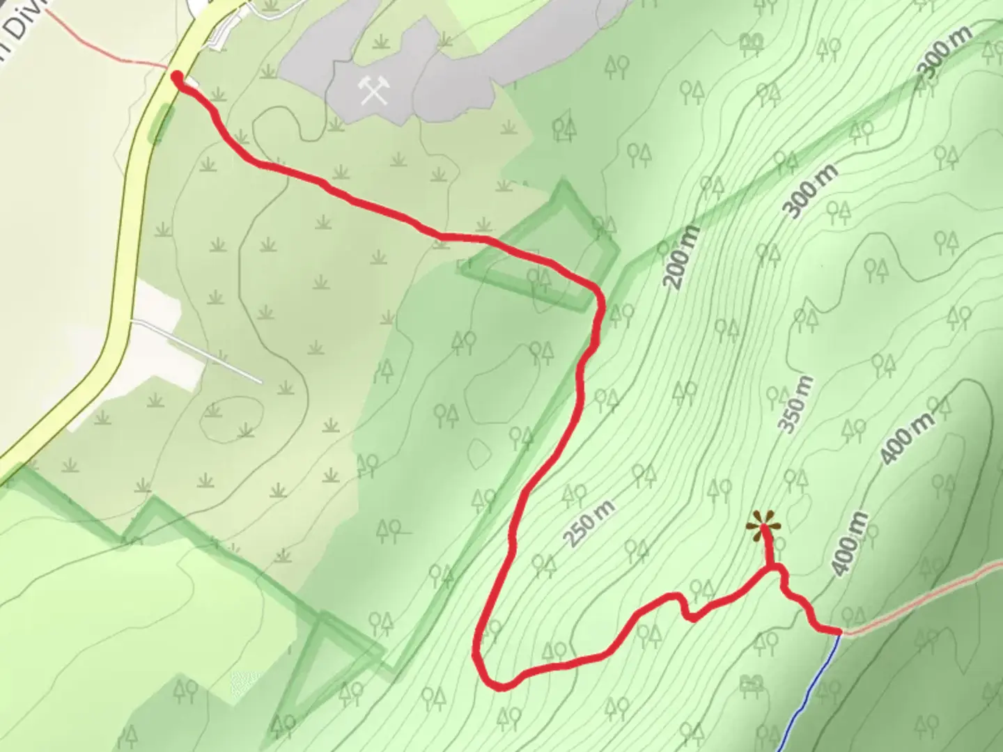 An image depicting the trail NJ State Long Trail - Vernon Warwick Road and its surrounding area.