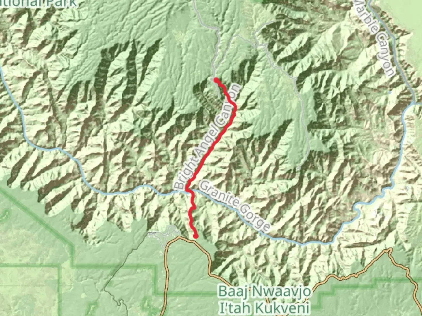 An image depicting the trail The Tipoff and O'Neill Butte via Arizona Trail and its surrounding area.