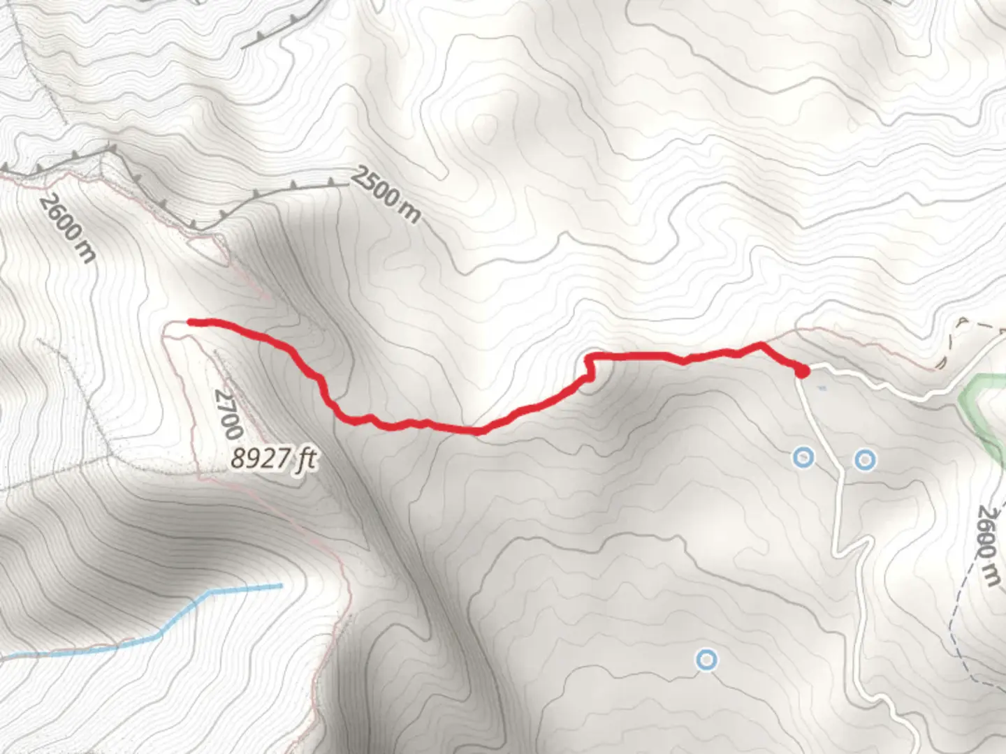 An image depicting the trail Mahogany Mountain Trail and its surrounding area.