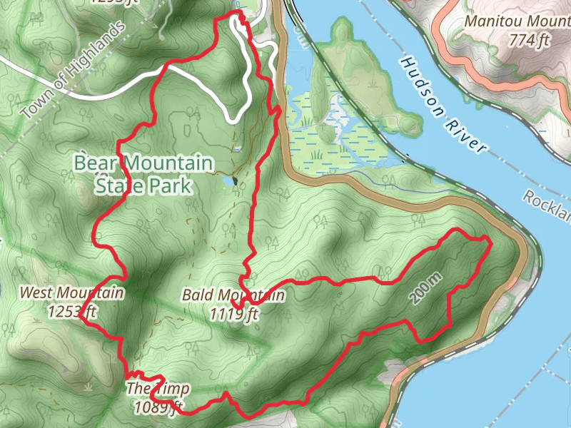 Suffern-Bear Mountain - Dunderberg Mountain Trail