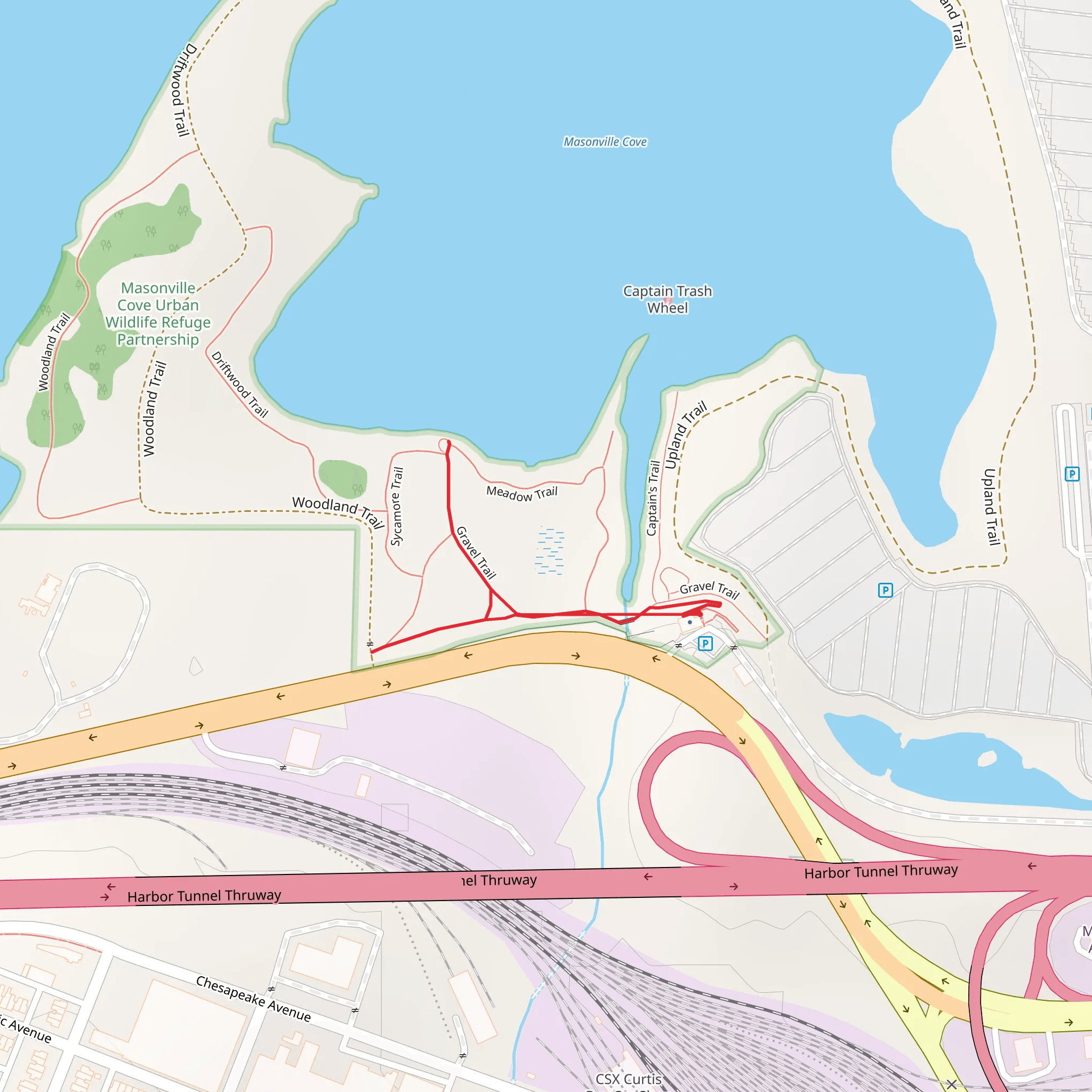 Gravel Trail mobile static map
