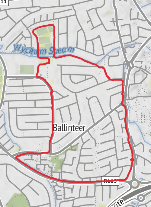 County Dublin Walking mobile static map