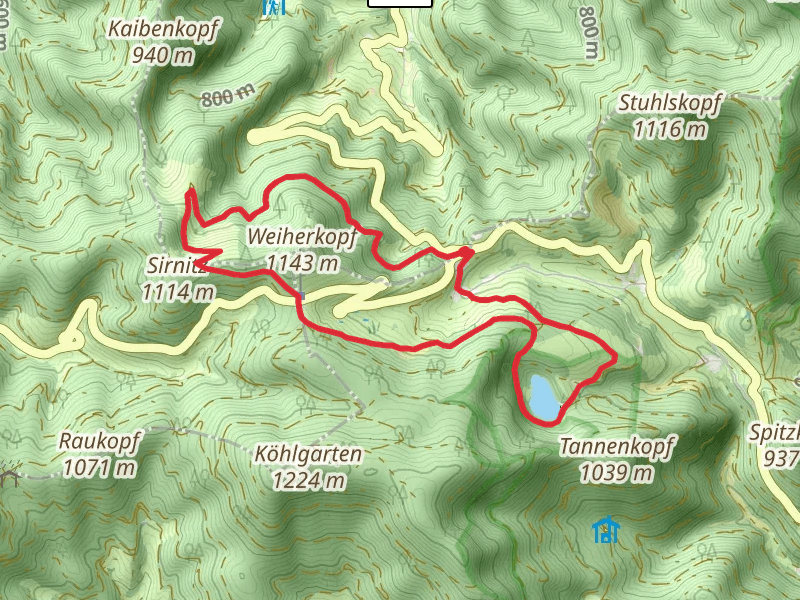 Nonnenmattweiher Loop via Kälbelescheuer Haldenhof